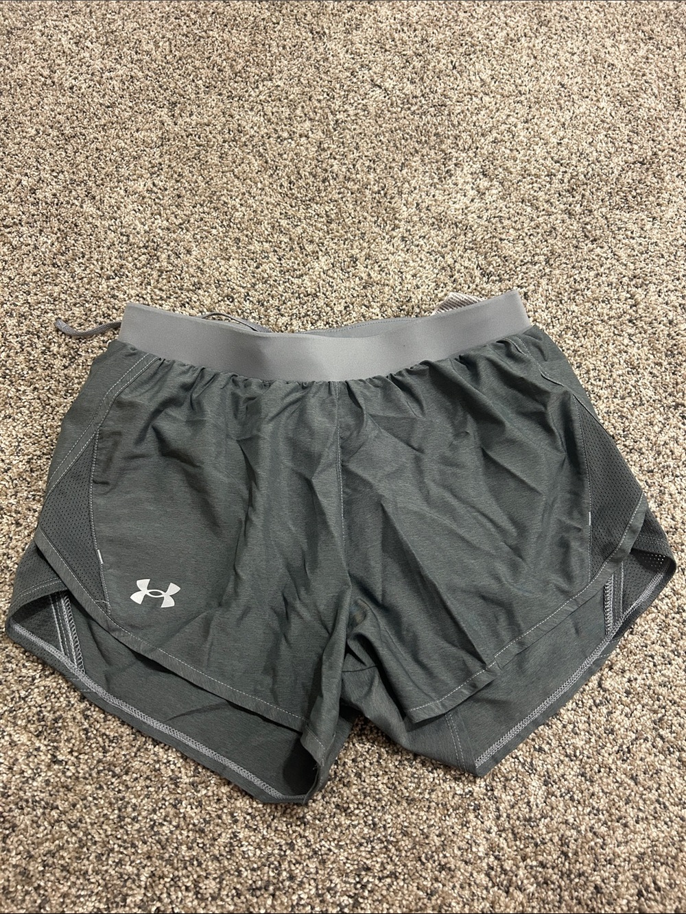 Under Armour Women's Charcoal Gray Performance Running Shorts